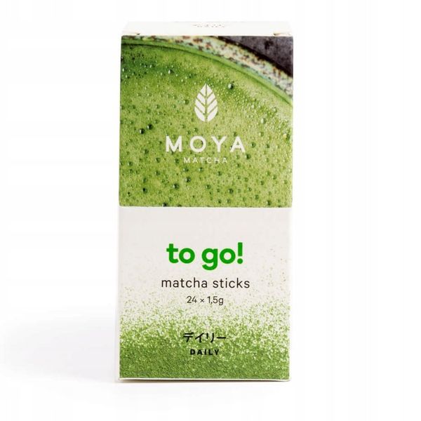 Moya Matcha Codzienna TO GO! 24 saszetki japońskiej bio herbaty matcha zdjęcie 4