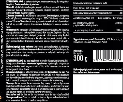 KFD PREMIUM AAKG - 300 G (ARGININA) na Arena.pl
