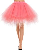 Spódnica tiulowa różowa krótka retro lata 50 baletowa puszysta halka XL
