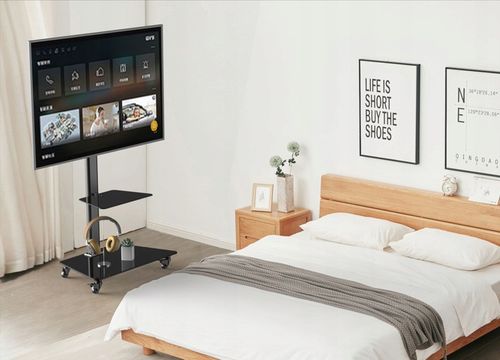 Stojak podlogowy TV na kółkach mobilny 32 40 43 48 50 55 58 65 cali na Arena.pl