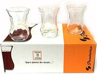 TURECKIE SZKLANKI DO HERBATY 100ML 12SZT TULIPAN