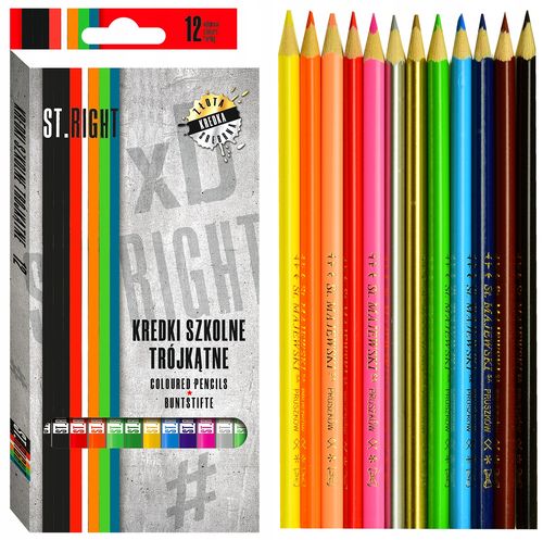 Kredki 12Kol. 18Cm Pudełko St. Right 3317 na Arena.pl