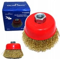 SZCZOTKA DRUCIANA DOCZOŁOWA DRUT MOSIĄDZ M14 75MM