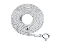 Delikatny srebrny łańcuszek lisi ogon kwadrat 45 cm srebro 925 KND-4-090