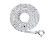 Delikatny srebrny łańcuszek lisi ogon kwadrat 50 cm srebro 925 KND-4-090