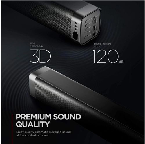 Soundbar Bomaker Odine I 2.0 czarny BT AUX USB OPT na Arena.pl