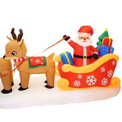 mikołaj nadmuchiwany dekoracja świąteczna sanie renifer dmuchaniec jumihome na Arena.pl
