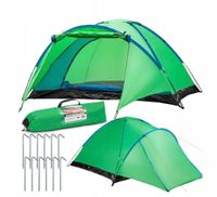 Namiot Turystyczny Kempingowy Duży 6-osobowy Praktyczny Igloo 240x290cm