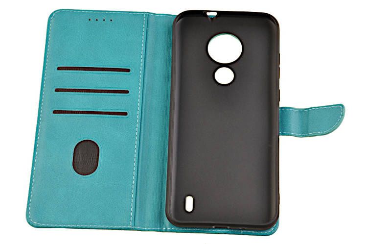 Etui portfel Wallet do Nokia C21 zielony zdjęcie 4