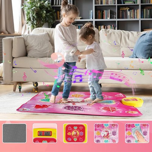 JEDNOROŻEC MATA DO TAŃCA MUZYCZNEGO DLA DZIECI 5 TRYBÓW 3 POZIOMY 100x87cm na Arena.pl