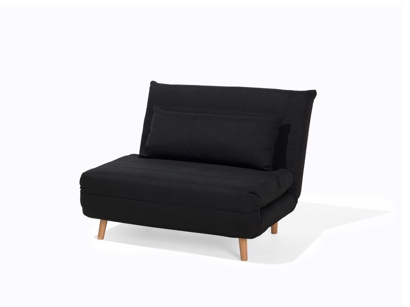 Sofa rozkładana czarna SETTEN zdjęcie 3