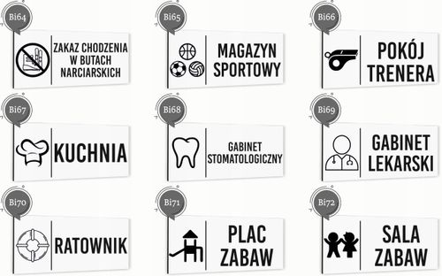 Tabliczka na drzwi PRODUKCJA Aluminium BIAŁA Dibond Piktogram na Arena.pl