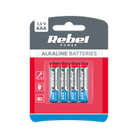 Baterie alkaliczne AAA LR03 R3 LR3 4 sztuki 1,5V paluszki Rebel