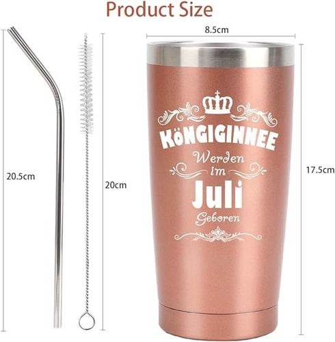 kubek termiczny ze słomką termos stal 600ml na Arena.pl