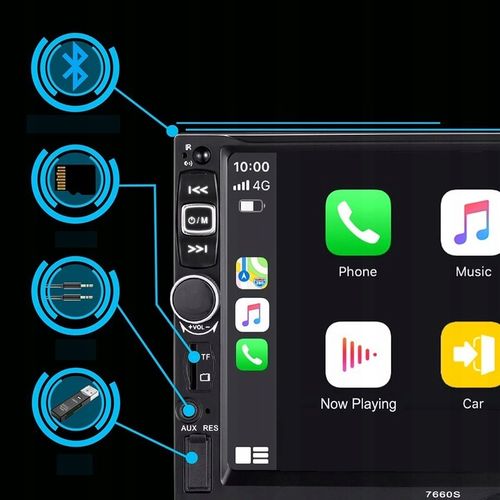 RADIO SAMOCHODOWE BLUETOOTH WYŚWIETLACZ 7"KAMERA COFANIA ZESTAW UNIWERSALNY na Arena.pl