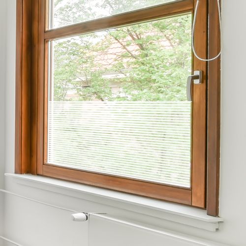 Folia Okienna Statyczna Bez Kleju Witraż PASY KRYSZTAŁOWE 90x150 G86a na Arena.pl