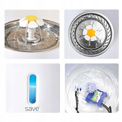 FONTANNA POIDEŁKO AUTOMATYCZNE DLA KOTA PSA CICHA + FILTR na Arena.pl