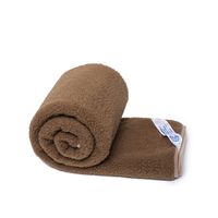 koc wełniany merynos tumbler brązowy 200x220 (+-5cm)