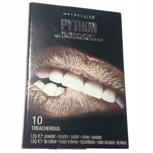 Maybelline Lip Python Duo - 10 Treacherous - Lipstick Szminka Brązowy na Arena.pl