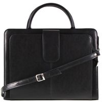 Teczka damska skórzana KEMER B 473/DW Czarna