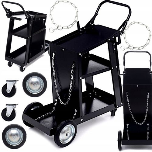 WÓZEK. SPAWALNICZY. DO SPAWAREK z półką na butle METALOWE KÓŁKA POD MIGOMAT na Arena.pl