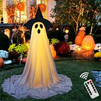 Duch wiszący z lampkami – Halloweenowy, podświetlany duch do dekoracji