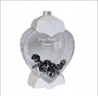 EKSKLUZYWNY ZNICZ SERCE biały personalizowany GRAWER DLA WUJA