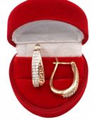 Złote KOLCZYKI GRECKIE GRECJA ze stali chirurgicznej 316L