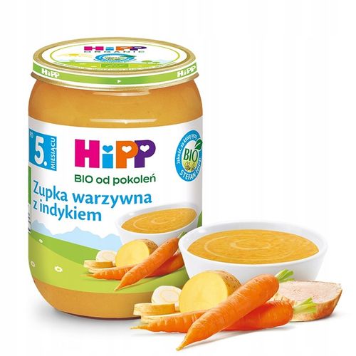 HiPP BIO Zestaw OBIADKÓW po 5 miesiącu MIX SMAKÓW 6x190g na Arena.pl