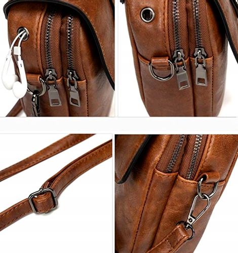 Torebka Damska Skórzana Listonoszka Crossbody Boho na Arena.pl