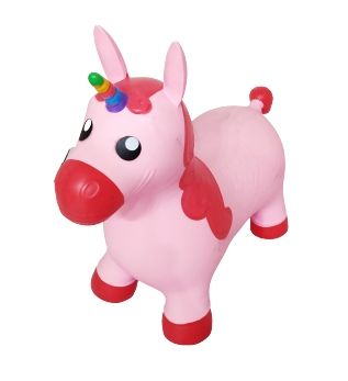 Skoczek gumowy dla dzieci JEDNOROŻEC 60 cm różowy na Arena.pl