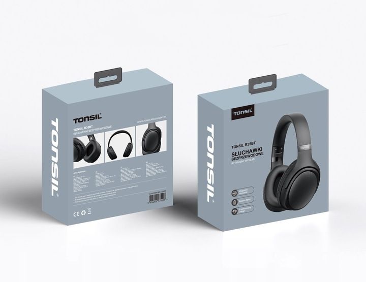 Słuchawki Tonsil R35BT Czarne bezprzewodowe nauszne Bluetooth 5.3 zdjęcie 5