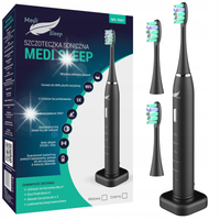 SZCZOTECZKA SONICZNA DO ZĘBÓW + ETUI + UCHWYT + 37 TYS. DRGAŃ MEDI SLEEP
