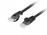 Patchcord Lanberg UTP kat.6 3m LSZH CU fluke passed czarny