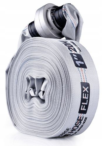 WĄŻ STRAŻACKI DO POMPY BIAŁY FAST-FIX MOCNY DŁUGI DO WODY SZAMBA 1" 20M na Arena.pl