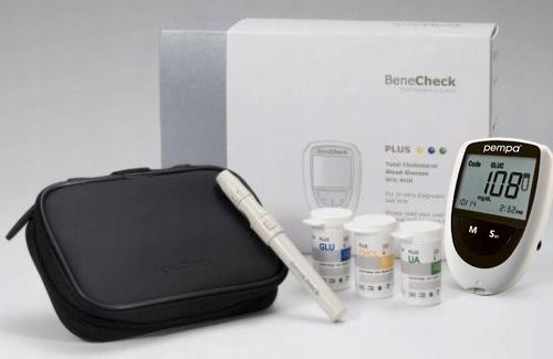 POMIAR 3W1 PEMPA CHOLESTEROL KWAS MOCZOWY GLUKOZA + GRATIS x2 na Arena.pl