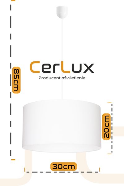 Lampa wisząca ABAŻUR BIAŁA 30cm LED zdjęcie 12