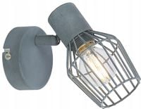 Candellux Viking Kinkiet Ścienny Metalowy Szary E14 Regulacja 13cm