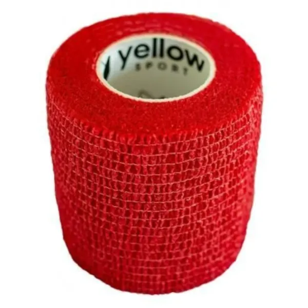 Bandaż kohezyjny 5cm x 4,5m czerwony zdjęcie 1