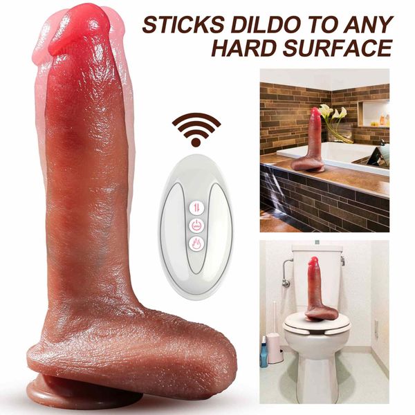 Wibrator-Silicone, 10 Vibration Modes 7 Thrusting Function, Heating zdjęcie 5