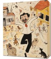 Obraz 40x50cm Chaos w Miasteczku