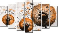 80CM 140CM OBRAZ 7 ELEM DMUCHAWCE POMARAŃCZACH ŚCIENNY