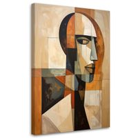 Obraz do salonu sypialni, Abstrakcyjna Sztuka Portret Mężczyzny