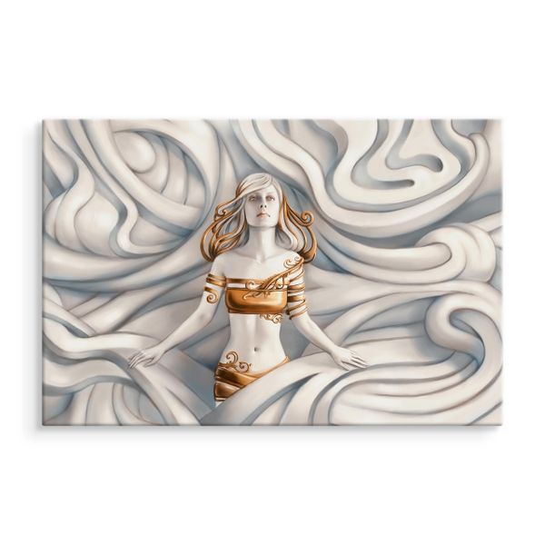 Obraz Do Salonu Abstrakcja 3D Grecka MEDUZA Bogini Kobieta 90cm x 60cm zdjęcie 3