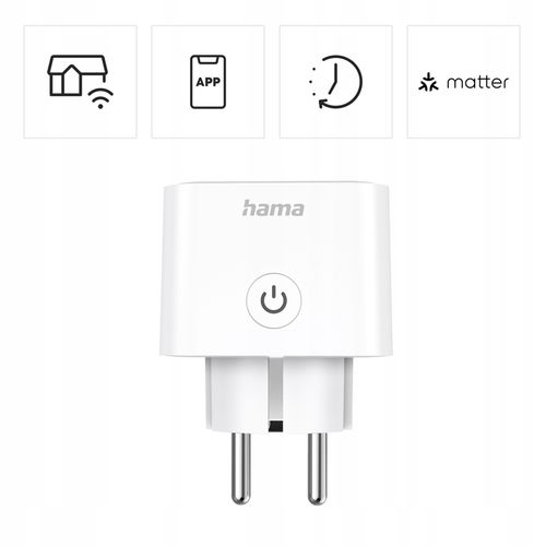 Gniazdo smart Hama Inteligentne gniazdko WiFi Matter na Arena.pl