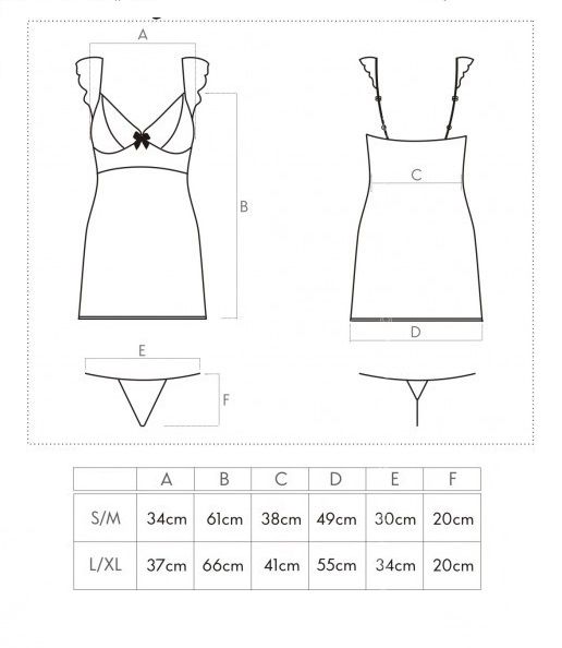 KOSZULKA NOCNA DOPASOWANA KORONKA STRINGI S/M zdjęcie 4