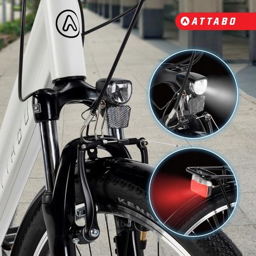 Rower trekkingowy damski ATTABO 19" Shimano Altus Dynamo Nexus Suntour na Arena.pl