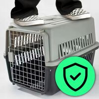 TRANSPORTER DLA KOTA PSA ZWIERZĄT KOJEC KLATKA 48x31x30 cm + POIDEŁKO MATA