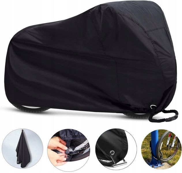 Wodoodporny Pokrowiec na Rower Motor Duży 2 Rowery Skuter Plandeka + zdjęcie 8