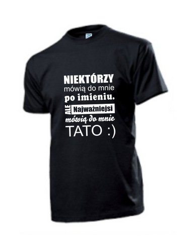 Koszulka koszulki z nadrukiem napisem dla taty na Arena.pl